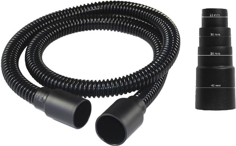 Thumbnail - Grizzly Tools - Staubabsaugung Werkzeugadapter Set mit Schlauch, passend für Aldi ferrex Akku-Multifunktionswerkzeug