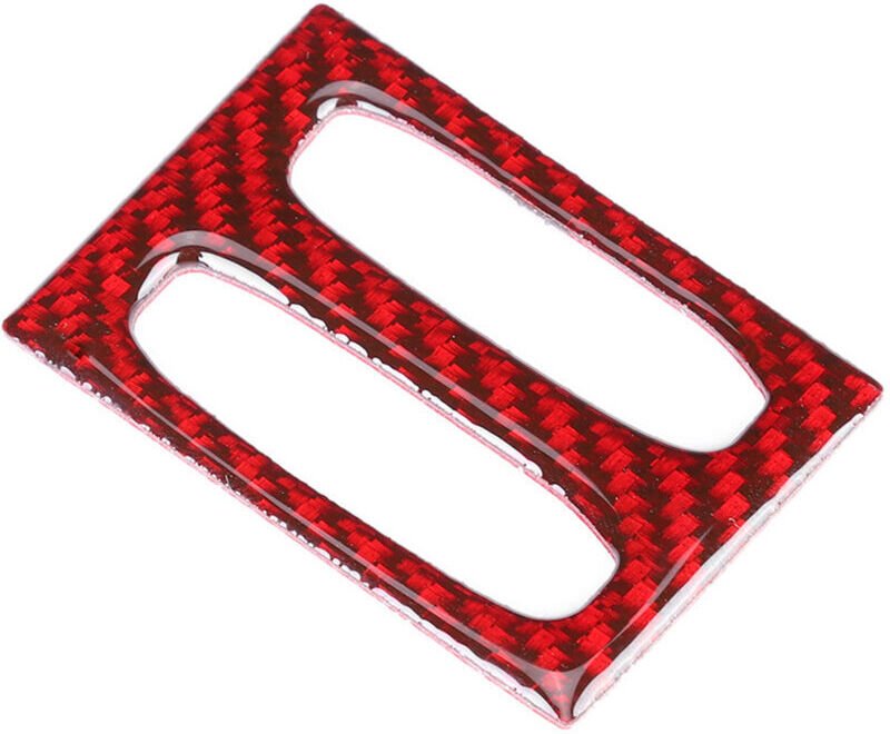 Zierleiste für die Mittelkonsolenlüftung in Carbonfaser-Optik, passend für Mercedes-Benz C-Klasse W204 (2011–2014), Rot