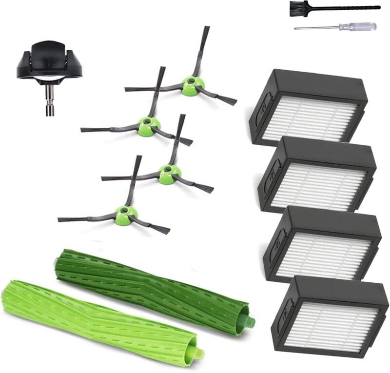 Ersatzteile und Zubehör für Staubsauger der iRobot Roomba J7 i7 i6 i3 i4 i2 i5 i8 i1+/Plus e5 e6 IEJ-Serie, 1 Satz Gummi...