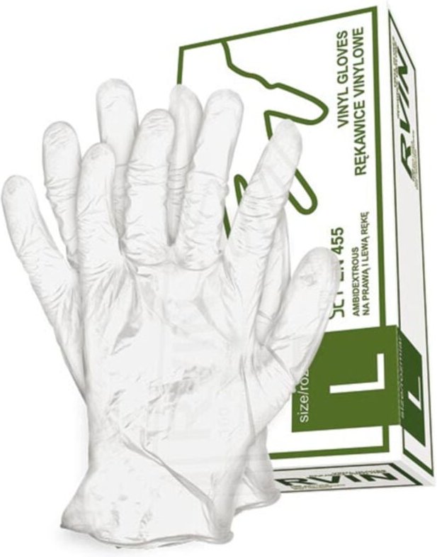 100 Stk. Vinyl Einweghandschuhe Lebensmittelzulassung m