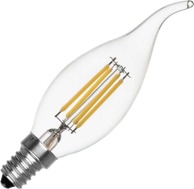 Thumbnail - Efectoled - LED-Glühbirne Filament E14 4W 470 lm T35 No Flicker 2700K Warmweiß