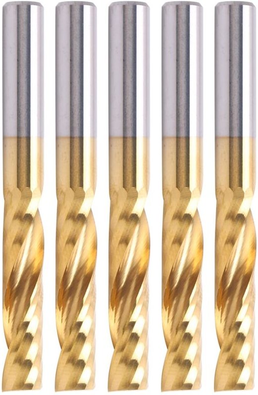 Schaftfräser, Hochtoleranz-Schleiffähigkeit, polierter Spiralfräser, Schnellarbeitsstahl für Aluminium für Messing