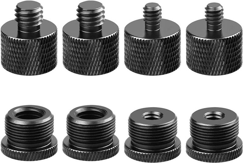 Tlily - MikrofonstäNder, Mikrofonarm-Set, Mikrofongewindeadapter - 5/8-Buchse auf 3/8-Stecker und 1/4-Stecker Usw.