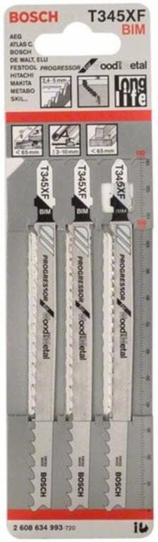 Thumbnail - Bosch - Stichsägeblatt t 345 xf Progressor for Wood and Metal, 3er-Pack
