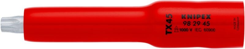Knipex - 98 29 45 Steckschlüsseleinsatz 3/8' für TX45 117 mm