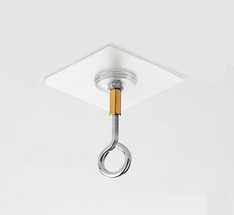 4 Stück Deckenhaken zum Aufhängen von Pflanzen, PVC-Deckenpflanzenhaken mit Edelstahl-Pflanzenhaken (versiegeltes Modell...