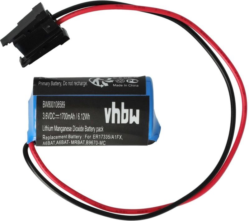 Vhbw - Batterie kompatibel mit Mitsubishi Steuereinheit (1700 mAh, 3,6 v, Li-Ion)