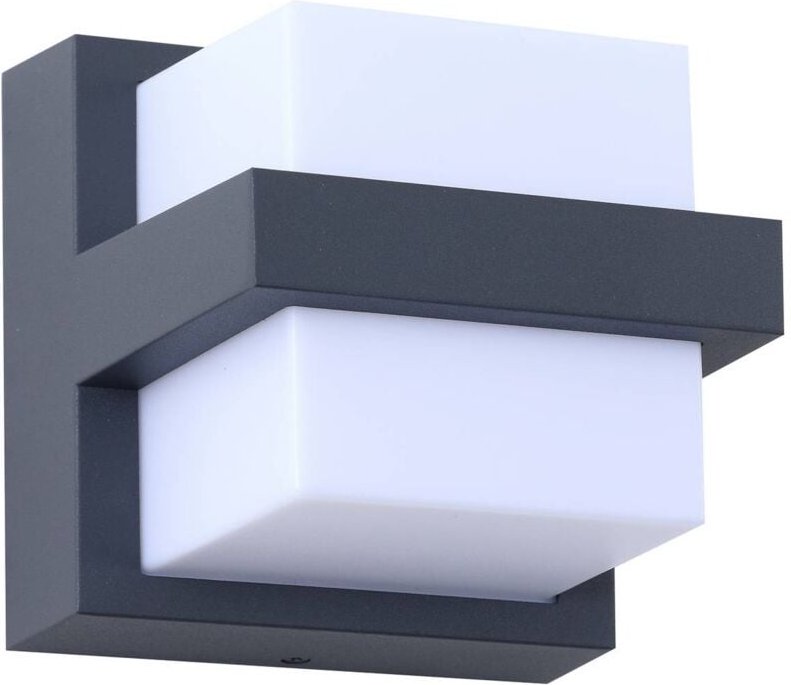 Thumbnail - Smart Home Wandleuchte außen 'Fyra' aus Aluminium dimmbar von Lindby