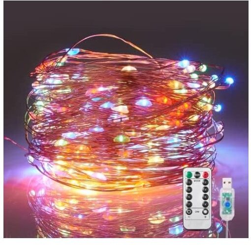 Beijiyi - LED-Lichterkette, 20 m, 200 LEDs, usb, wasserdicht, LED-Lichterkette, wasserdicht, IP65, mehrfarbig, für den I...