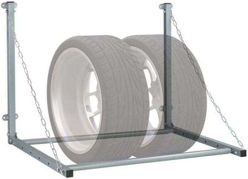 Wandmontierter reifenhalter