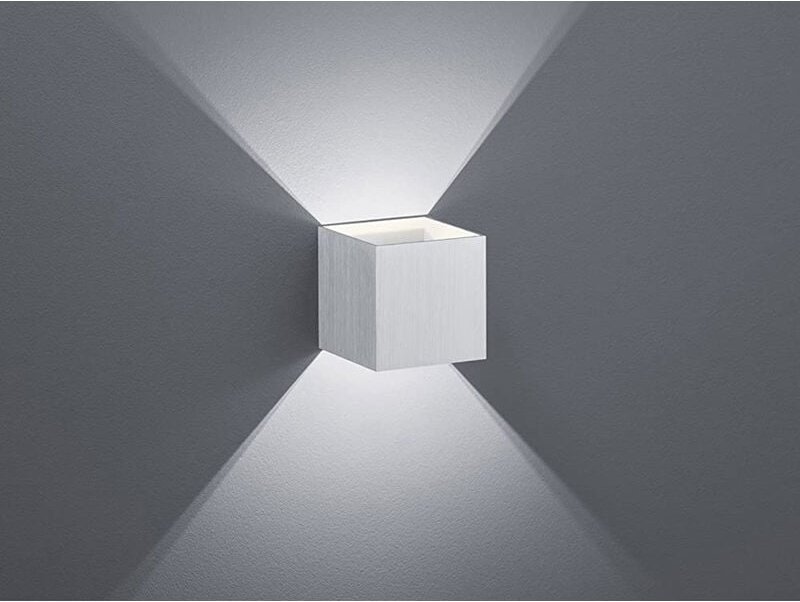 Leuchten led Wandleuchte Louis 4,3W warmweiß Aluminium gebürstet Aluminium Wandleuchten - Trio