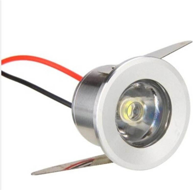 Trade Shop - 1W LED-Strahler Einbaustrahler Warmweiß Kaltweiß 220V 10er Set -