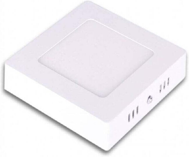 Vtizikl Pannello Plafoniera Led 6w Quadrato Pvc Luce Bianco Caldo Freddo Naturale P120 - -Bianco Caldo -