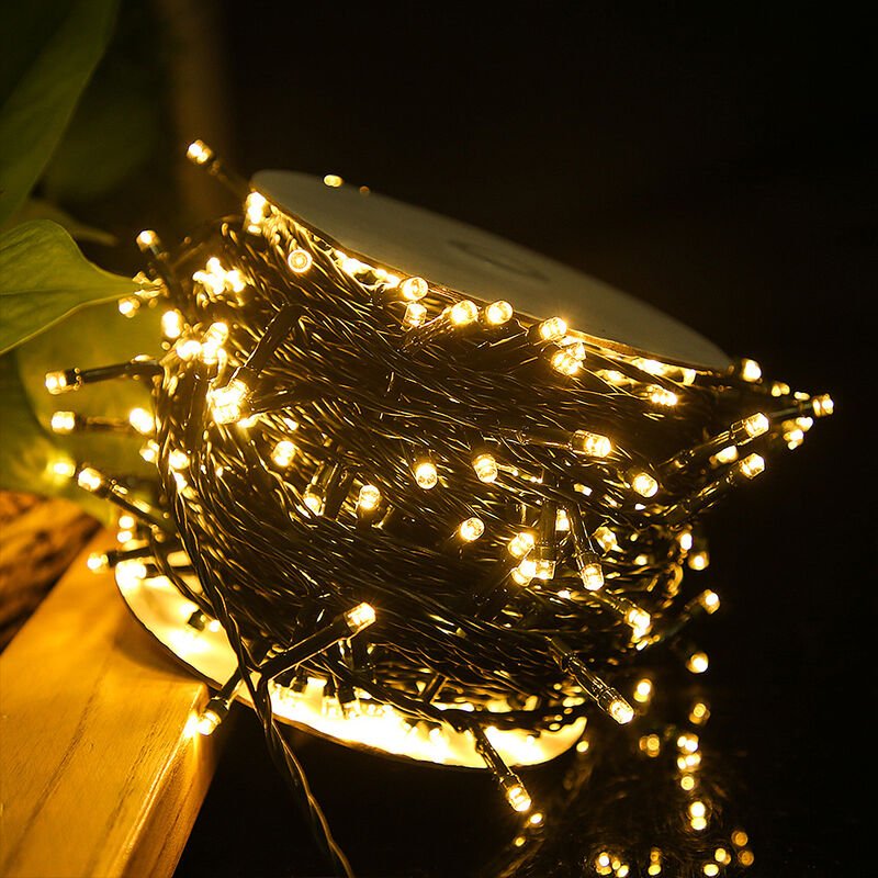 UISEBRT 50m 500 LED Lichterkette Außen Innen Dekoration für Weihnachten, Ostern, Halloween, Hochzeit, Party, mit 8 Leuch...