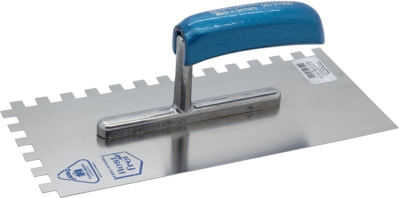 Thumbnail - Jung-Henkelmann Glättekelle gezahnt 10 x 10 mm rostfrei