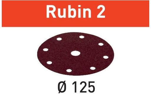 Schleifscheibe stf D125/8 P100 RU2/50 Rubin 2 – 499096 - Festool