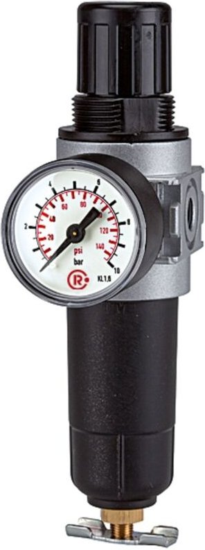 Filterregler »multifix-mini «, Metallbehälter, g 1/4, 0,5 - 10 bar - Riegler