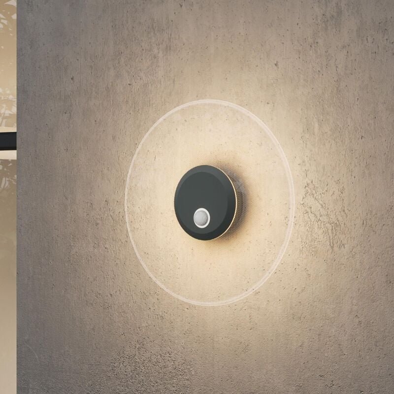 Mai & Mai Wandleuchte Außen 6W led Wandlampe Außenleuchte Wegeleuchte für Garten, 3000K mit Bewegungsmelder Außenlampe ⌀...