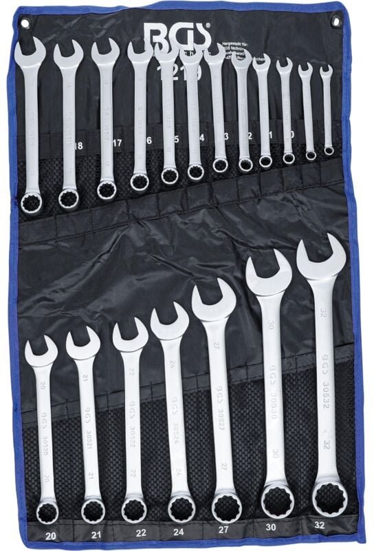 Bgs Technic - Maul-Ringschlüssel-Satz sw 8 - 32 mm 19-tlg.