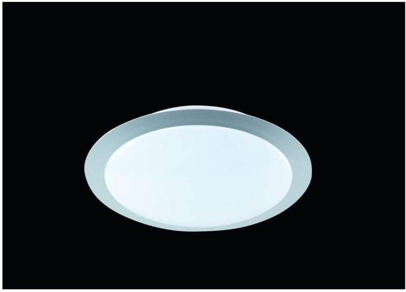 Trio - Dimmbare led Deckenleuchte gonzalo aus Kunststoff Grau ø 29cm