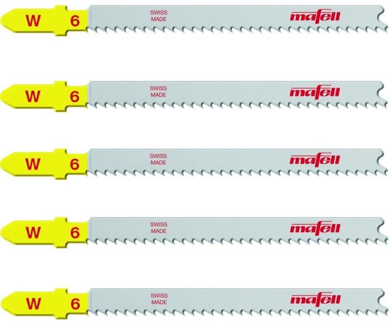 Stichsägeblatt W6 Wood 5 Stück für Akku-Stichsäge ps 2-18 093846 - Mafell