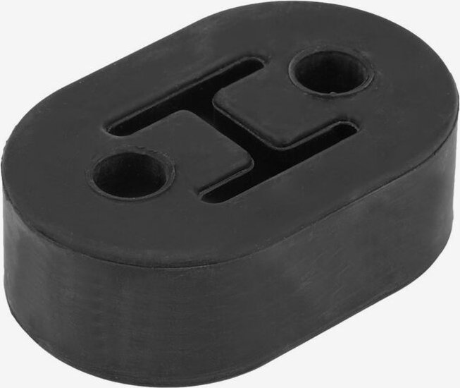 KIMISS 2-Loch Autoauspuff-Aufhängungshalterung Gummi-Autoauspuffendrohr-Schalldämpfer-Auspuffisolatorspitze (Schwarz)