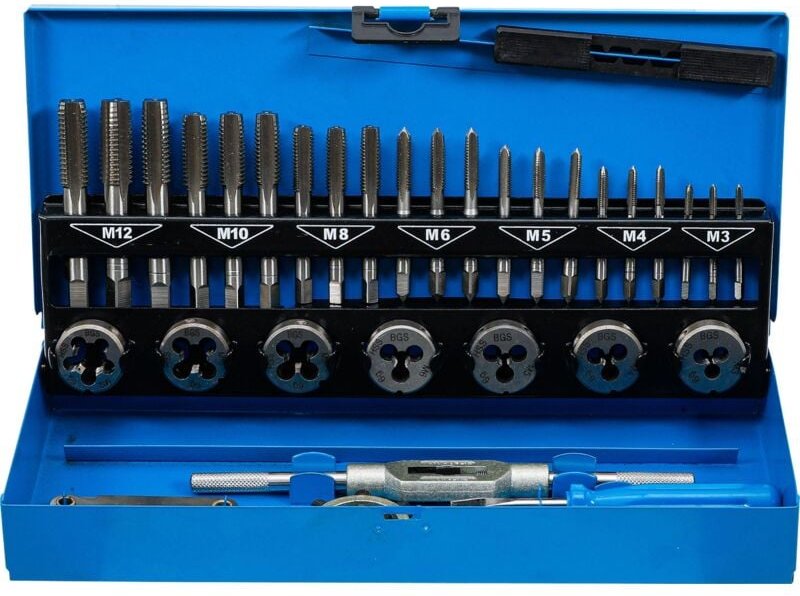 Bgs Technic - Gewindeschneid-Satz M3 - M12 32-tlg.