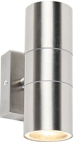 Außenwandleuchte Stahl IP44 - Duo