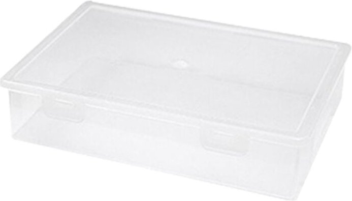 Datei-Organizer, transparent, quadratisch, Aufbewahrungsbox, A4-Box, m