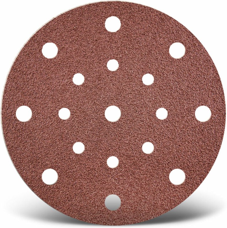 Red Klett-Schleifscheiben, 150 mm, 17-Loch, f. Exzenterschleifer, Normalkorund (50 Stk.) K240 - Menzer