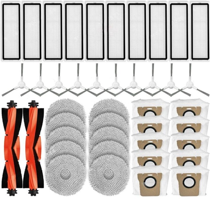 Für Roboterstaubsauger X20+ / X20 Plus Ersatzteile Zubehör Hauptseitenbürste Hepa-Filter Mopptuch Staubbeutel