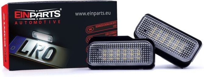 LED-Kennzeichenbeleuchtung, 6000 K, Kaltweiß, 12 V, CANBUS für Mercedes W211 4D/5D, W203 5D, W219 4D, R171 2D