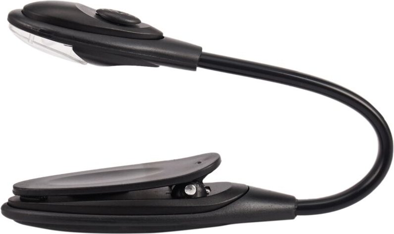 Mini Flexible Clip-on Bright Booklight led Buch Leselampe Weisslicht Halter kleine Tischlampe Licht Geschenke Schwarz