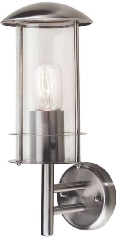 Elstead - Außenleuchte Wandlampe Edelstahl h 36,5 cm Gartenlaterne Außenwandleuchte IP44