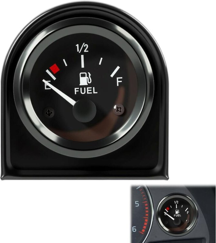 52-mm-Kraftstoffstandanzeige, 2"-E-1/2-F-Universalanzeige mit LED-Hintergrundbeleuchtung, Kraftstoffanzeige für Auto, Wo...