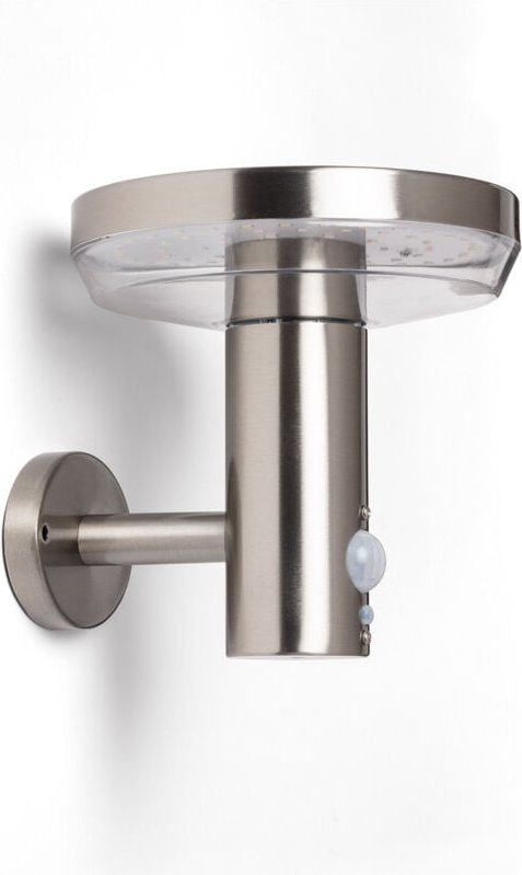 Efectoled - Außenwandleuchte Solar led 5W Aluminium mit Bewegungssensor Barton Silber