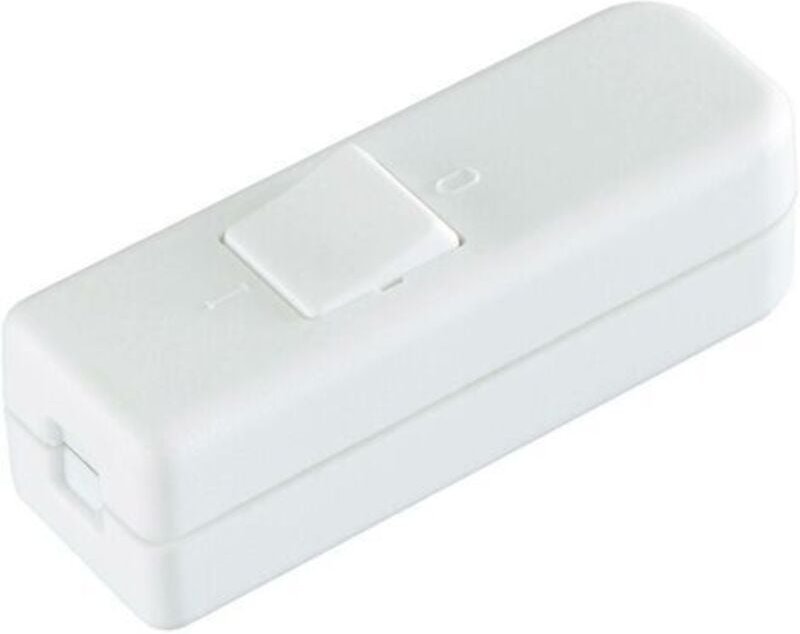 InterBär 8006-008.01 Schnurschalter Weiß 1 x Aus/Ein 6 a 1 St.