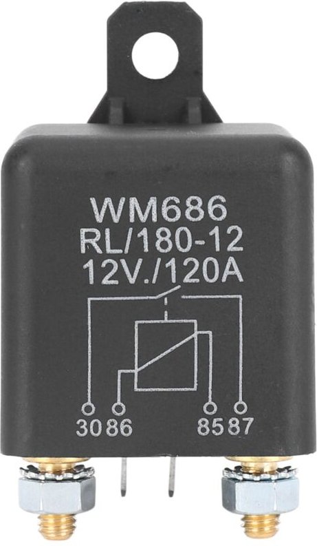 Tlily - dc Batterie Trennrelais 12V/120A Spitzenlast fuer Pkw Lkw Kfz (12V/120A)