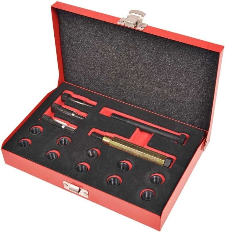 Glühkerzengewinde-Reparaturset 15-tlg. M10 x 1,0 mm Vidaxl