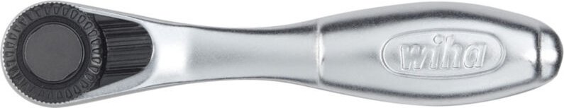 Bit-Ratsche 90 mm mit Daumenrad Außensechskant 1/4' in Blister (36931) - Wiha