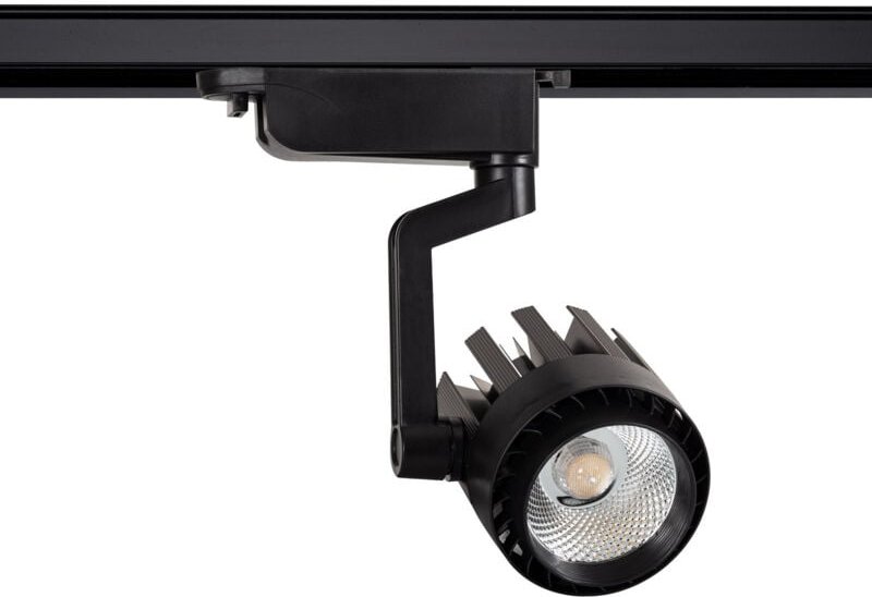 3-Phasenstromschiene LED-Strahler 30W Dora Schwarz 4000K Neutralweiß