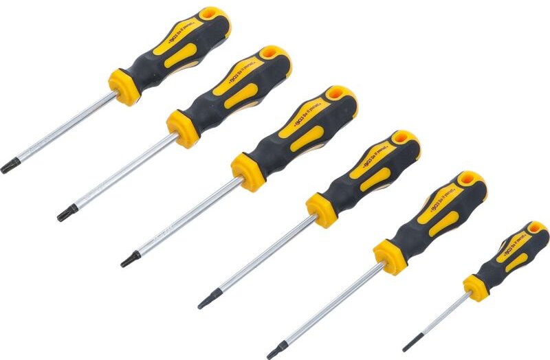 Kraftmann - Schraubendreher-Satz T-Profil (für Torx) T10 - T30 6-tlg.