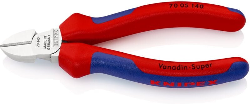 Knipex - 70 05 140 Seitenschneider mk Hülle verchromt 140 mm
