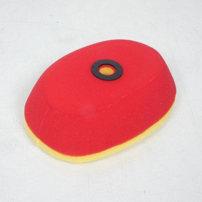 rot-gelber Luftfilterschaum 3as racing für motorrad honda xr 650