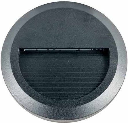 V-TAC VT-1142-B 2W LED Wandleuchte warmweiß 3000K rund schwarz IP65 - SKU 1317