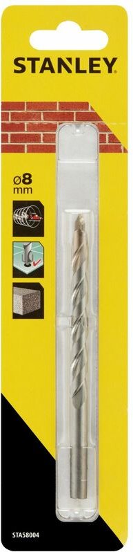 Bohrer mit zylindrischem schaft 8mm sta58004-qz - Stanley