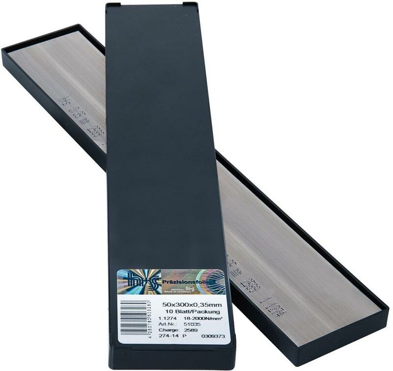 H+s - h+s Metallfolien Plattenware rostfrei 50 x 300 x 0,25 mm 10Bl/P