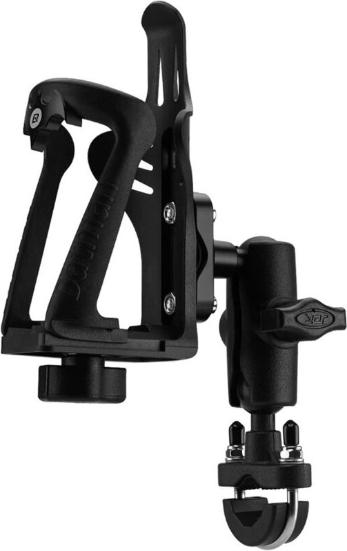 Flaschenhalter zur Montage am Lenker eines Fahrrad- oder Motorradrahmens - schwarz