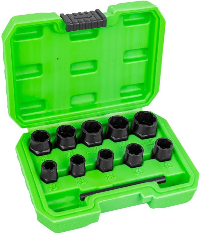 3/8' Steckschlüssel-Set zum Entfernen von Sicherheitsmuttern und -schrauben JBM 51998