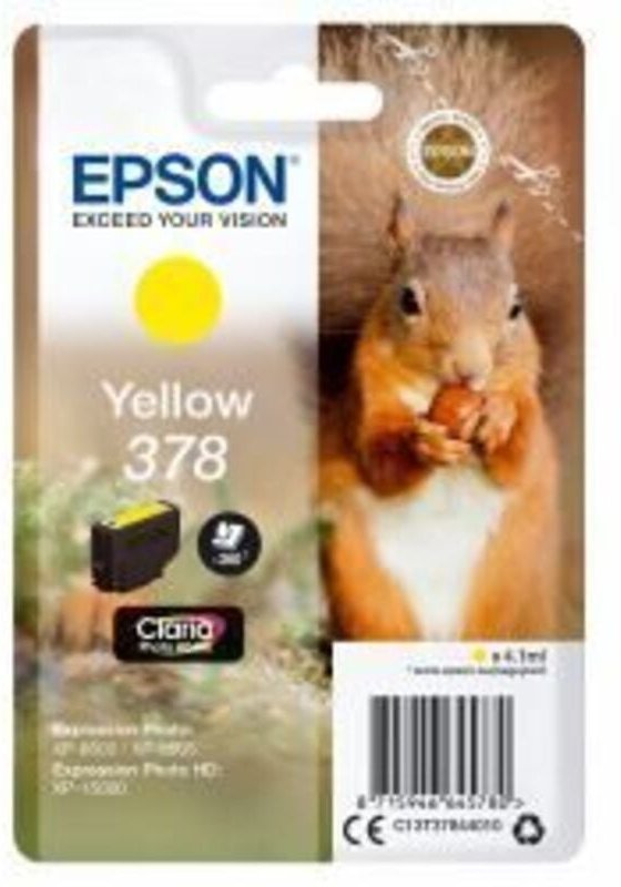 Epson Squirrel C13T37844010 Druckerpatrone 1 Stück(e) Original Standardertrag Gelb